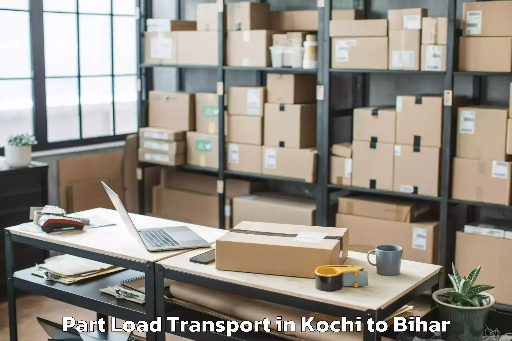 Kochi to Bathani Part Load Transport Booking